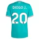 Camisola Liverpool Diogo J 20 Criança Equipamento 3ª 2025-26