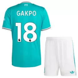 Camisola Liverpool Gakpo 18 Criança Equipamento 3ª 2025-26 Camisola Liverpool Gakpo 18 Criança Equipamento 3ª 2025-26