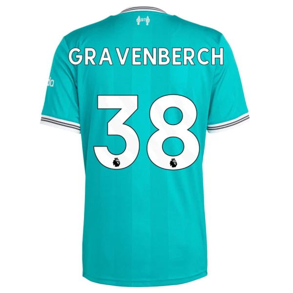 Camisola Liverpool Gravenberch 38 Homem Equipamento 3ª 2025-26 Camisola Liverpool Gravenberch 38 Homem Equipamento 3ª 2025-26