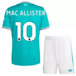 Camisola Liverpool Mac Allister 10 Criança Equipamento 3ª 2025-26 Camisola Liverpool Mac Allister 10 Criança Equipamento 3ª 2025-26
