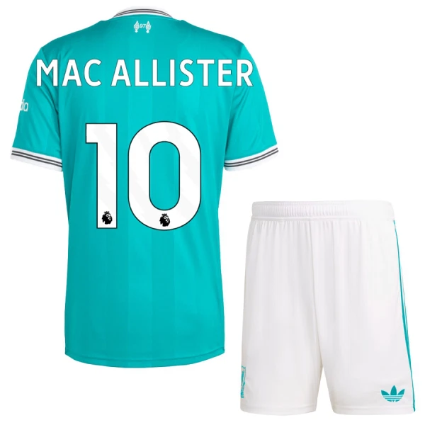 Camisola Liverpool Mac Allister 10 Criança Equipamento 3ª 2025-26