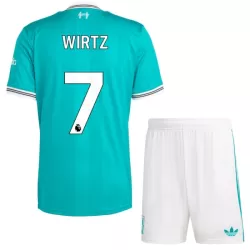 Camisola Liverpool Wirtz 7 Criança Equipamento 3ª 2025-26 Camisola Liverpool Wirtz 7 Criança Equipamento 3ª 2025-26