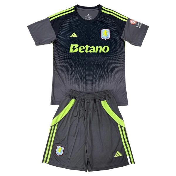 Camisola Guarda-Redes Aston Villa Criança 2025-26 Preta Camisola Guarda-Redes Aston Villa Criança 2025-26 Preta