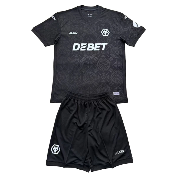 Camisola Guarda-Redes Wolverhampton Criança 2025-26 Preta