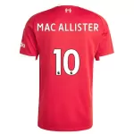 Camisola Liverpool Mac Allister 10 Homem Equipamento 1ª 2025-26