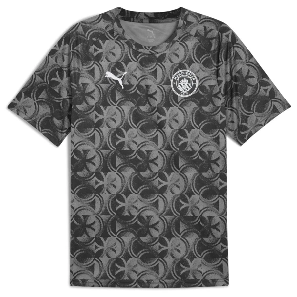Camisola Manchester City Pre-Match Homem 2025-26 Preta