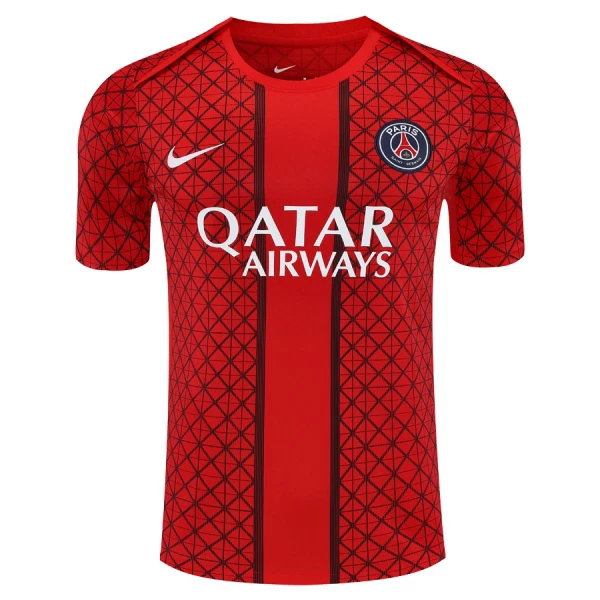 Camisola Paris Saint-Germain Pre-Match Homem 2025-26 Vermelha