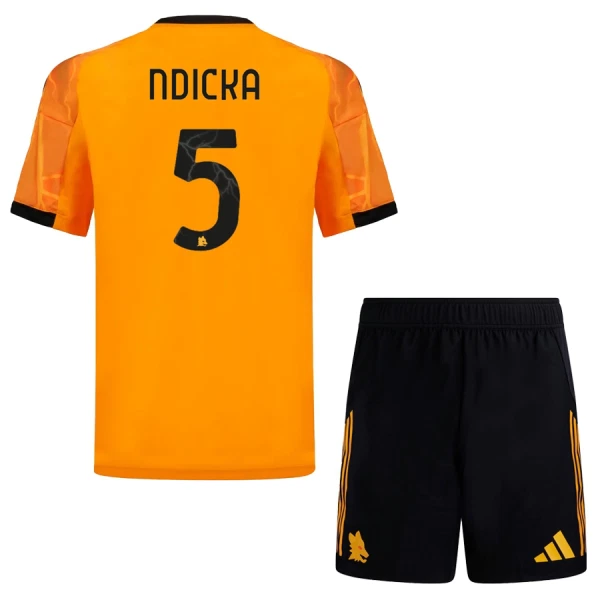Camisola AS Roma Ndicka 5 Criança Equipamento 2ª 2025-26