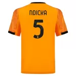 Camisola AS Roma Ndicka 5 Homem Equipamento 2ª 2025-26