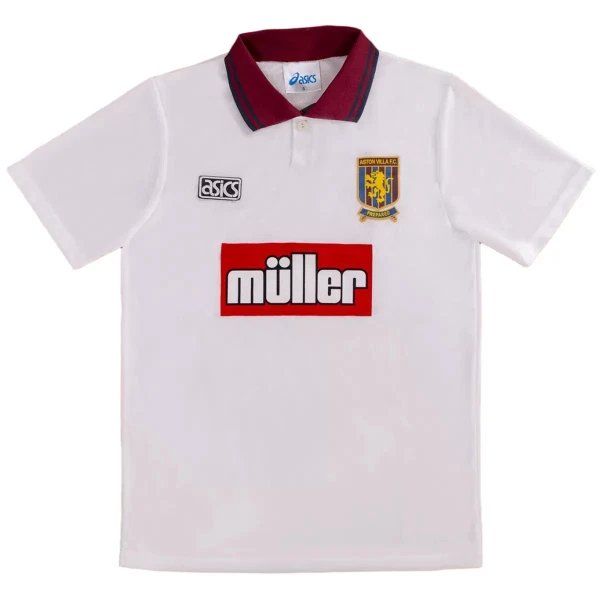 Camisola Aston Villa 1994-95 Retrô Homem Equipamento 1ª Camisola Aston Villa 1994-95 Retrô Homem Equipamento 1ª