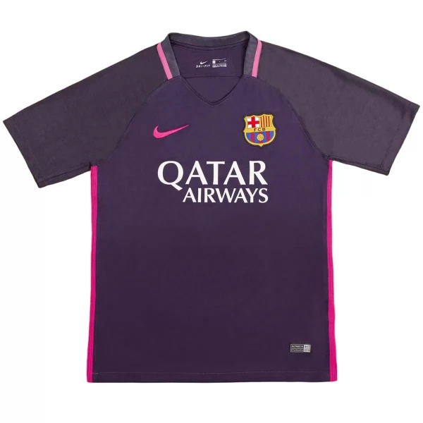 Camisola Barcelona Messi 10 2016-17 Retrô Homem Equipamento 2ª
