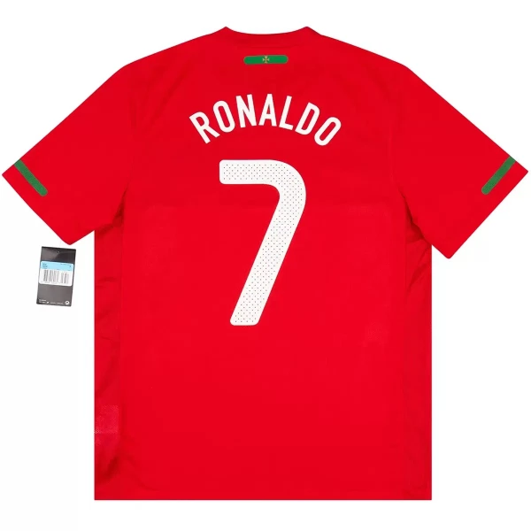 Camisola Portugal Ronaldo 7 2010 Retrô Homem Equipamento 1ª Camisola Portugal Ronaldo 7 2010 Retrô Homem Equipamento 1ª