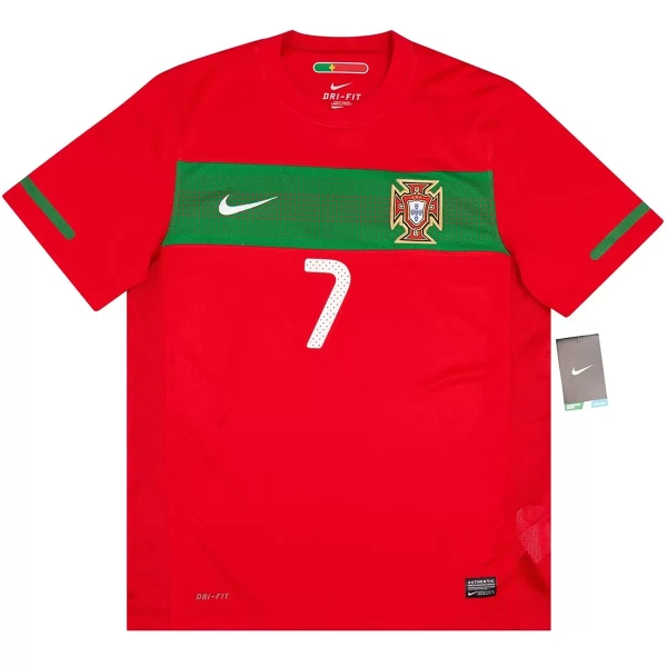 Camisola Portugal Ronaldo 7 2010 Retrô Homem Equipamento 1ª