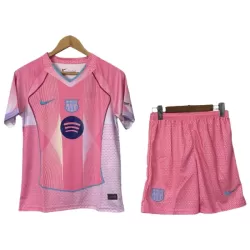 Camisola Barcelona Criança 2025-26 Rosa - Especial Camisola Barcelona Criança 2025-26 Rosa - Especial