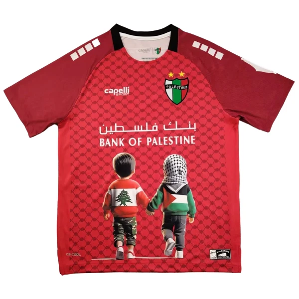 Camisola Club Deportivo Palestino Homem 2025 Vermelha - Especial Camisola Club Deportivo Palestino Homem 2025 Vermelha - Especial
