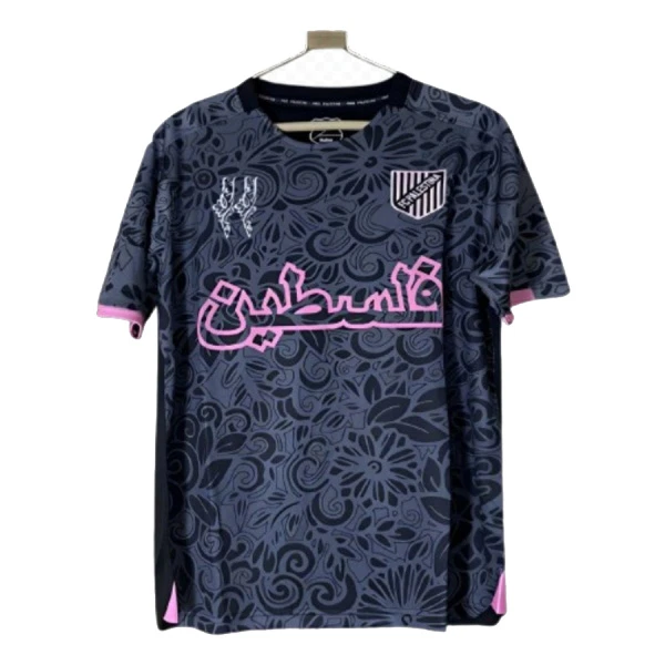 Camisola FC Palestina X Farrah Azam Homem 2025-26 Preta Camisola FC Palestina X Farrah Azam Homem 2025-26 Preta