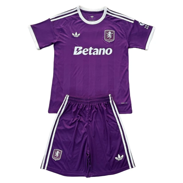 Camisola Guarda-Redes Aston Villa Criança 2025-26 Roxo Camisola Guarda-Redes Aston Villa Criança 2025-26 Roxo
