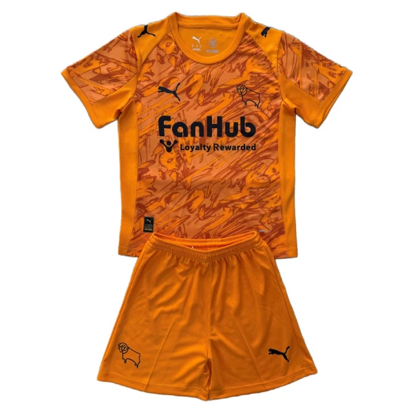 Camisola Guarda-Redes Derby County Criança 2025-26 Laranja Camisola Guarda-Redes Derby County Criança 2025-26 Laranja