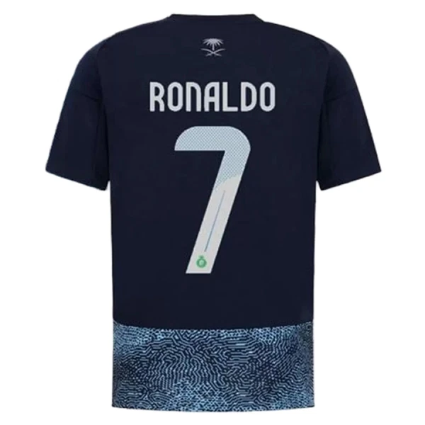Camisola Al Nassr Ronaldo 7 Criança Equipamento 2ª 2025-26