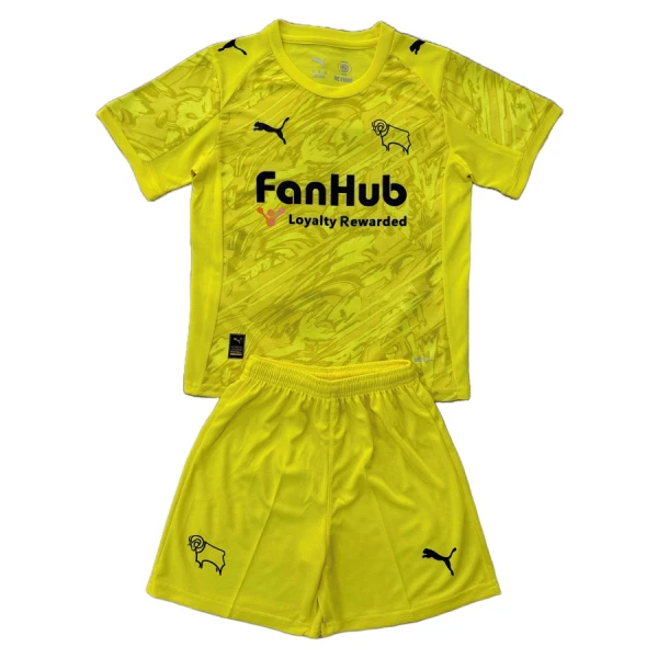 Camisola Guarda-Redes Derby County Criança 2025-26 Amarela Camisola Guarda-Redes Derby County Criança 2025-26 Amarela