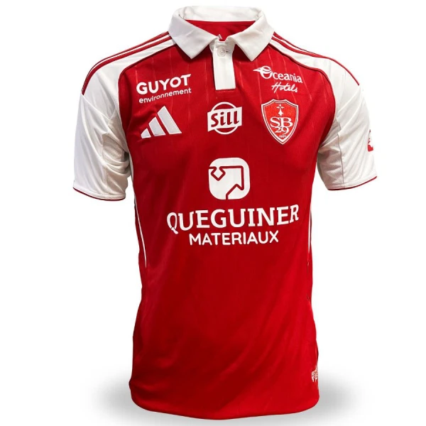 Camisola Stade Brestois Homem Equipamento 1ª 2025-26 Camisola Stade Brestois Homem Equipamento 1ª 2025-26