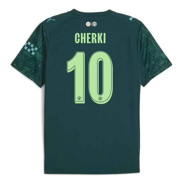 Camisola Manchester City Cherki 10 EA Sport Homem Equipamento 4ª 2025-26 Camisola Manchester City Cherki 10 EA Sport Homem Equipamento 4ª 2025-26