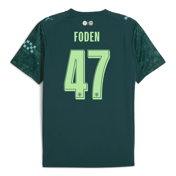 Camisola Manchester City Foden 47 EA Sport Homem Equipamento 4ª 2025-26 Camisola Manchester City Foden 47 EA Sport Homem Equipamento 4ª 2025-26