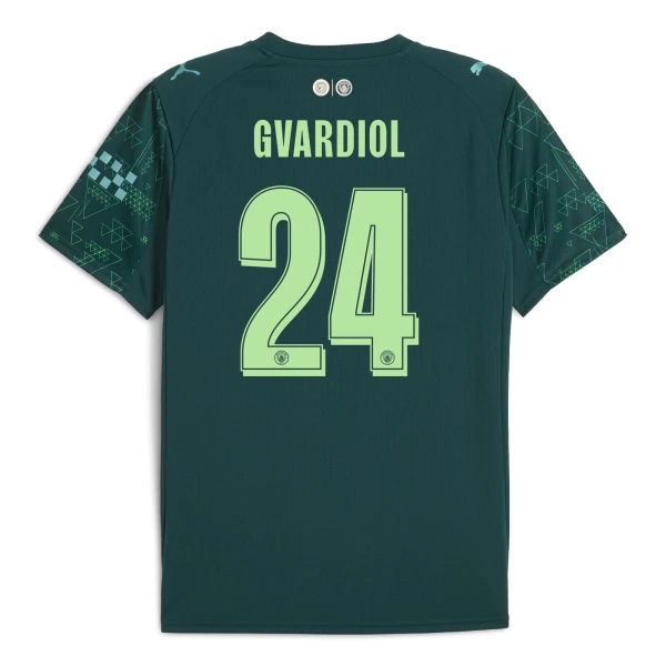 Camisola Manchester City Gvardiol 24 EA Sport Homem Equipamento 4ª 2025-26 Camisola Manchester City Gvardiol 24 EA Sport Homem Equipamento 4ª 2025-26