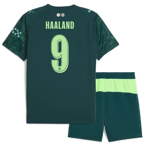 Camisola Manchester City Haaland 9 EA Sport Criança Equipamento 4ª 2025-26 Camisola Manchester City Haaland 9 EA Sport Criança Equipamento 4ª 2025-26