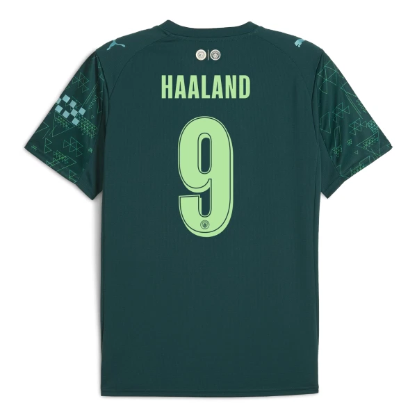 Camisola Manchester City Haaland 9 EA Sport Homem Equipamento 4ª 2025-26 Camisola Manchester City Haaland 9 EA Sport Homem Equipamento 4ª 2025-26