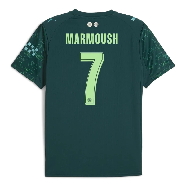 Camisola Manchester City Marmoush 7 EA Sport Homem Equipamento 4ª 2025-26 Camisola Manchester City Marmoush 7 EA Sport Homem Equipamento 4ª 2025-26