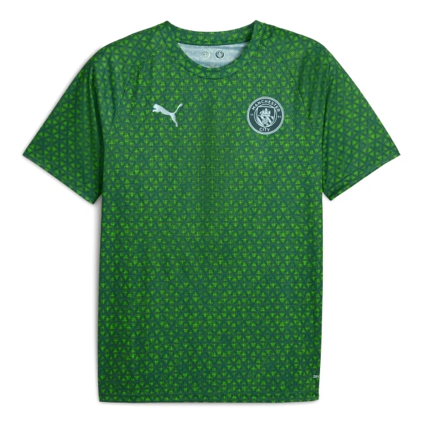 Camisola Manchester City Pre-Match Homem 2025-26 Verde Camisola Manchester City Pre-Match Homem 2025-26 Verde