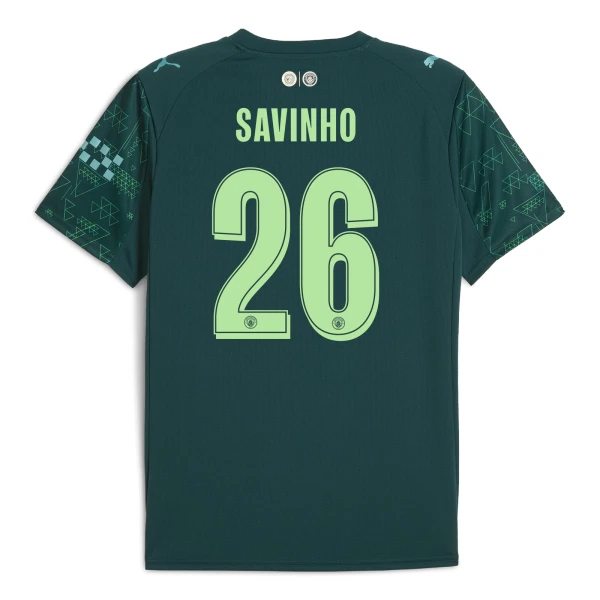 Camisola Manchester City Savinho 26 EA Sport Homem Equipamento 4ª 2025-26 Camisola Manchester City Savinho 26 EA Sport Homem Equipamento 4ª 2025-26