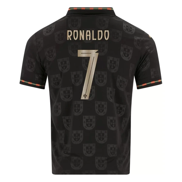 Camisola Portugal Black Panther Ronaldo 7 Homem 2025-26 - Especial Camisola Portugal Black Panther Ronaldo 7 Homem 2025-26 - Especial