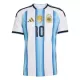 Camisola Argentina Messi 10 Criança Equipamento 1ª Mundial 2026