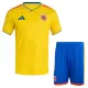 Camisola Colômbia Criança Equipamento 1ª Mundial 2026 Camisola Colômbia Criança Equipamento 1ª Mundial 2026