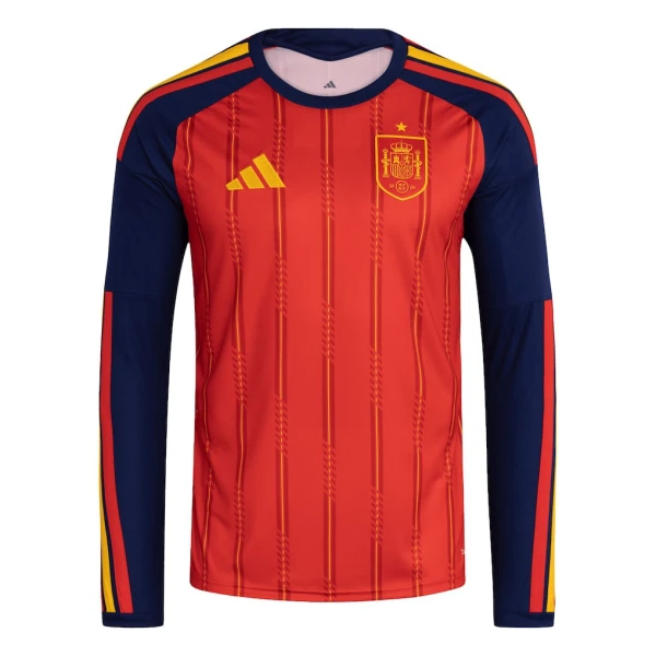 Camisola Manga Comprida Espanha Homem Equipamento 1ª Mundial 2026 Camisola Manga Comprida Espanha Homem Equipamento 1ª Mundial 2026