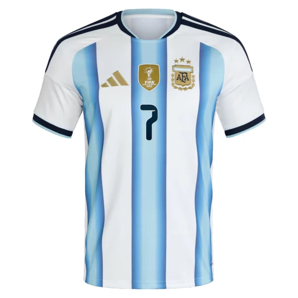 Camisola Argentina De Paul 7 Criança Equipamento 1ª Mundial 2026