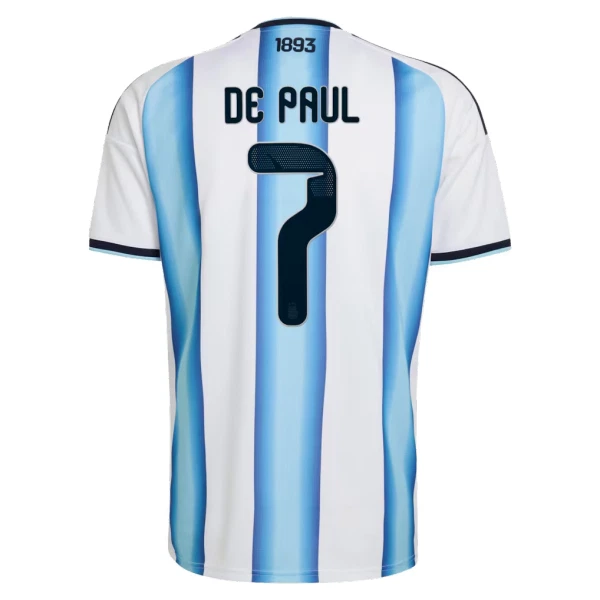 Camisola Argentina De Paul 7 Criança Equipamento 1ª Mundial 2026