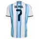 Camisola Argentina De Paul 7 Homem Equipamento 1ª Mundial 2026