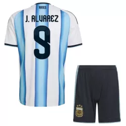 Camisola Argentina J. Alvarez 9 Criança Equipamento 1ª Mundial 2026