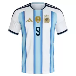 Camisola Argentina J. Alvarez 9 Criança Equipamento 1ª Mundial 2026