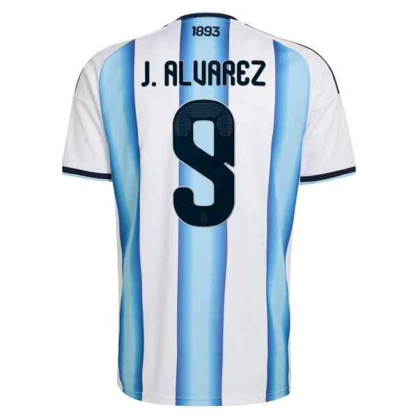 Camisola Argentina J. Alvarez 9 Homem Equipamento 1ª Mundial 2026