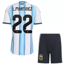 Camisola Argentina Lautaro Martinez 22 Criança Equipamento 1ª Mundial 2026