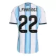 Camisola Argentina Lautaro Martinez 22 Criança Equipamento 1ª Mundial 2026