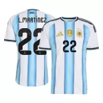 Camisola Argentina Lautaro Martinez 22 Homem Equipamento 1ª Mundial 2026