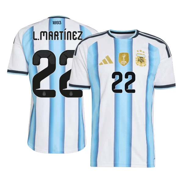 Camisola Argentina Lautaro Martinez 22 Homem Equipamento 1ª Mundial 2026 Camisola Argentina Lautaro Martinez 22 Homem Equipamento 1ª Mundial 2026
