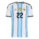 Camisola Argentina Lautaro Martinez 22 Homem Equipamento 1ª Mundial 2026