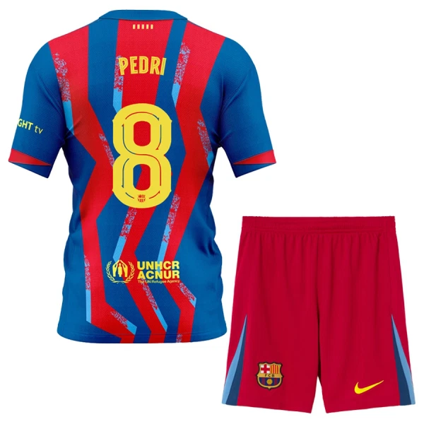 Camisola FC Barcelona Pedri 8 Criança Equipamento 4ª 2025-26 Camisola FC Barcelona Pedri 8 Criança Equipamento 4ª 2025-26