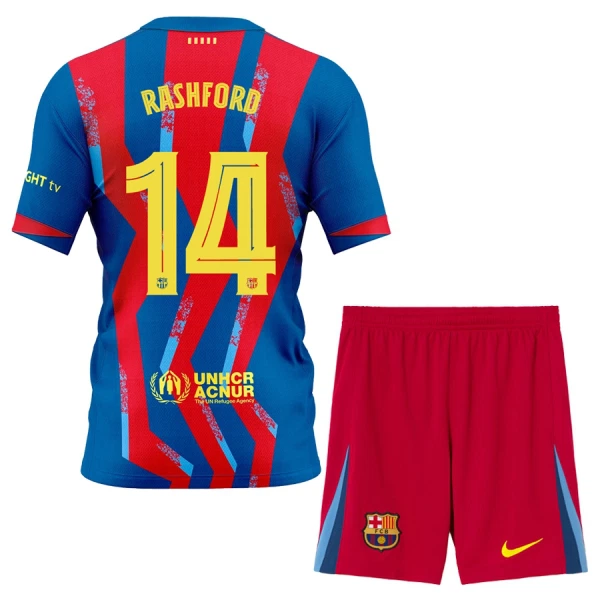 Camisola FC Barcelona Rashford 14 Criança Equipamento 4ª 2025-26 Camisola FC Barcelona Rashford 14 Criança Equipamento 4ª 2025-26